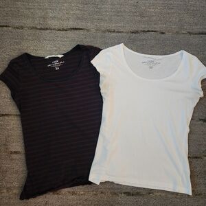 H&M Classic White & Striped T-shirt Set